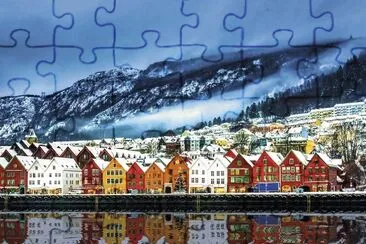 פאזל של Bergen-Noruega