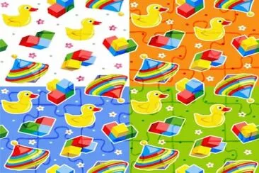 å½©è‰²æ ¼å­ jigsaw puzzle