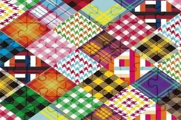 å½©è‰²æ ¼å­ jigsaw puzzle