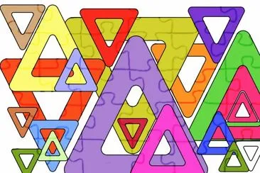 Triangles jigsaw puzzle