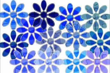 Fleurs bleu jigsaw puzzle