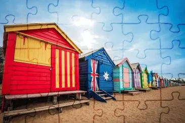 Cabines plage jigsaw puzzle