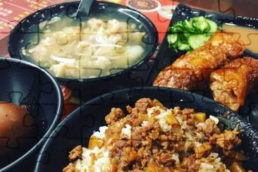 Braised pork rice jigsaw puzzle