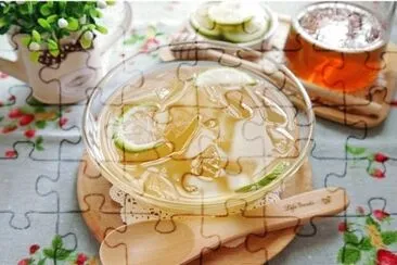 Lemon ice jelly jigsaw puzzle