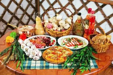 Food jigsaw puzzle