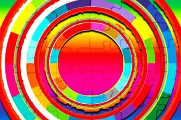 Cercles couleurs jigsaw puzzle