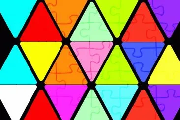 Triangles jigsaw puzzle