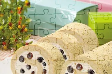 Boba cake roll