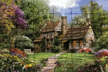 Casita con jardin
