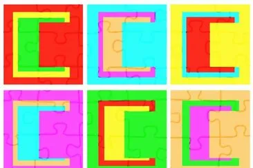 CarrÃ©s colorÃ©s jigsaw puzzle