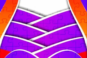 Violet jigsaw puzzle