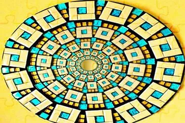 Jaune et bleu jigsaw puzzle