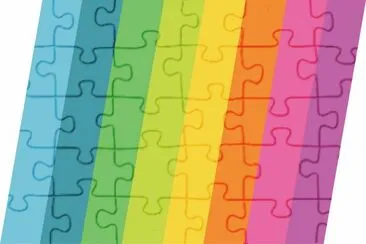 å½©è‰²æ¢ç´‹ jigsaw puzzle