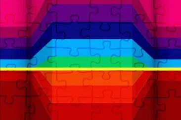 Rouge et bleu jigsaw puzzle