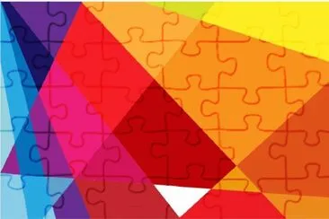 å½©è‰²å¹¾ä½•åº•ç´‹ jigsaw puzzle