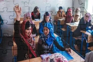 Malala quiere ir a la escuela jigsaw puzzle