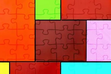 CarrÃ©s colorÃ©s jigsaw puzzle