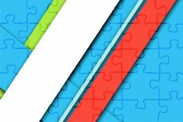 å½©è‰²å¹¾ä½•ç·šæ¢çŸ¢é‡åœ– jigsaw puzzle