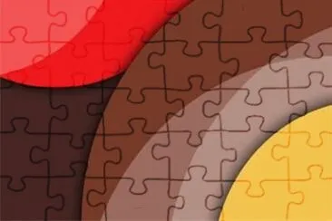 å½©è‰²è¦å‰‡å¹¾ä½•çŸ¢é‡åœ– jigsaw puzzle