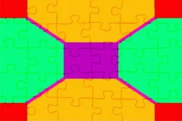 ç°¡ç´„å½©è‰²å¹¾ä½•çŸ¢é‡åœ– jigsaw puzzle