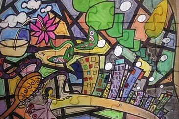 draw jigsaw puzzle