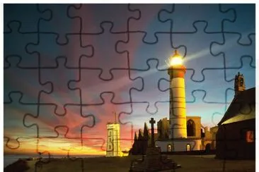 ABADIA DE SAINT MATHIEW FRAANCIA jigsaw puzzle