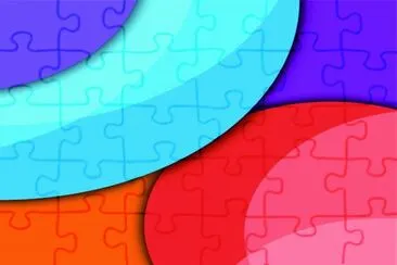 å½©è‰²èƒŒæ™¯ç´ æ jigsaw puzzle