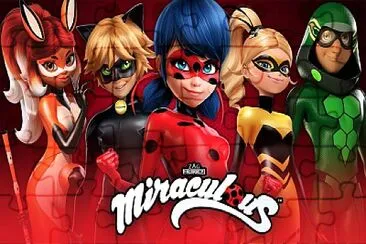 personajes de lady bug jigsaw puzzle