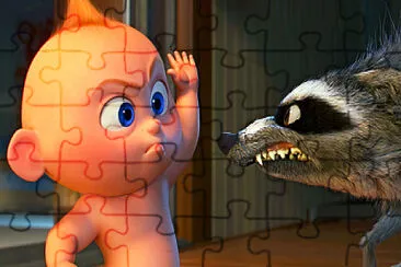 increibles 2 jack jack enojado jigsaw puzzle