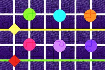 Violet jigsaw puzzle