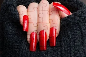 RED jigsaw puzzle