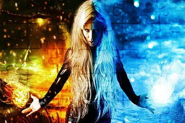 פאזל של fuego y hielo