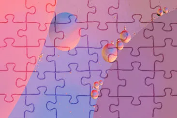 a jigsaw puzzle