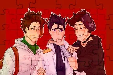 trio amoroso willy vegetta y rubius jigsaw puzzle
