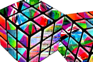 Rubik 's cubes jigsaw puzzle