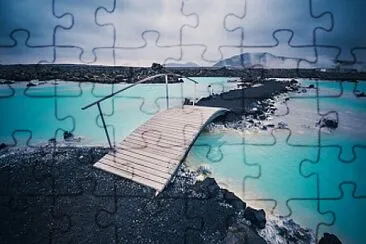 פאזל של Lago azul (Islandia)