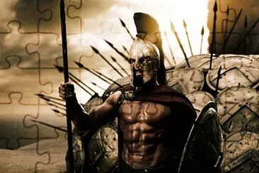 Rei LeÃ´nidas de Esparta e seus soldados jigsaw puzzle