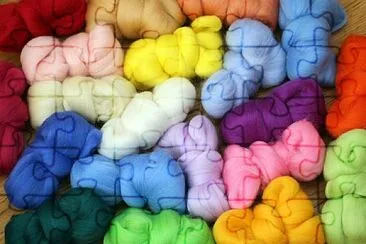 Wool jigsaw puzzle