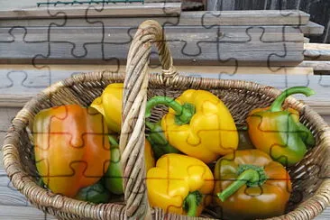 Panier de poivrons