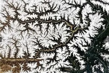 river from space