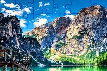 Lago Braies-Italia jigsaw puzzle