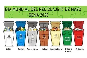 aprender cuales son los colores de las canecas donde se depositan los residuos