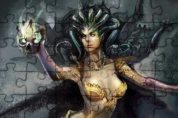 miTOLOGIA GRIEGA, MEDUSA jigsaw puzzle