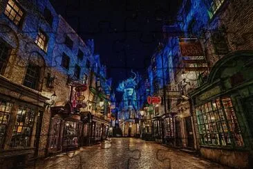 Diagon jigsaw puzzle