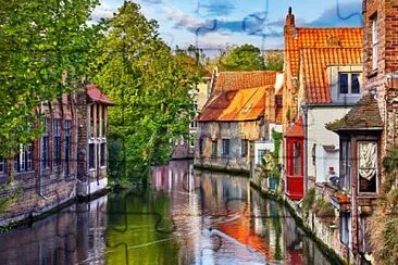 Canal de Brujas-BÃ©lgica jigsaw puzzle