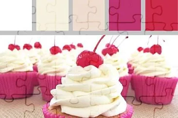 Cupcakes Com Paleta jigsaw puzzle