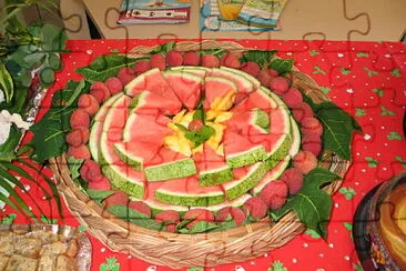Plateau de fruits exotiques