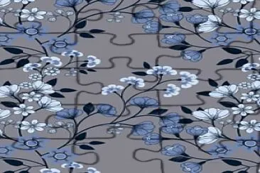 פאזל של Flores fondo gris