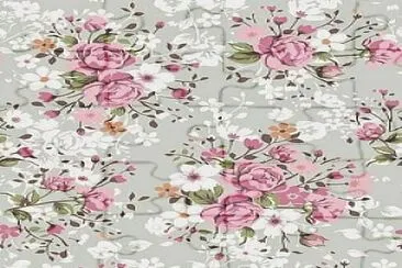 פאזל של Flores rosadas y blancas