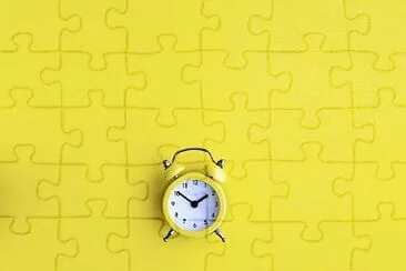 Yellow alarm clock jigsaw puzzle